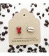 Coffee Pot Earrings (Red)