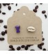 Coffee Pot Earrings (Dark Purple)