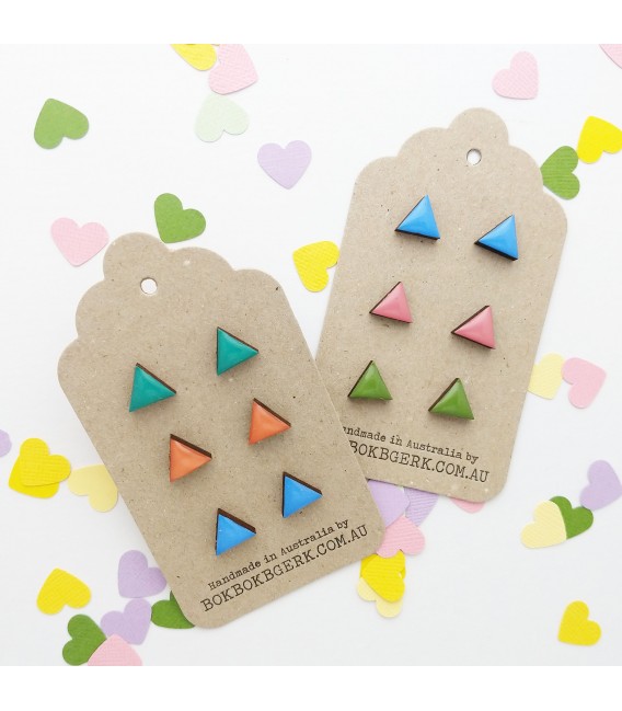 Triangle Multipack (Moss Green, Dusty Pink and Bluey/Purple)