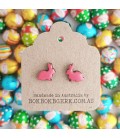 Rabbit Earrings - Pink